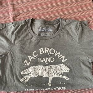 ZAC BROWN BAND WELCOME HOME 2017 TOUR SIZE SMALL green